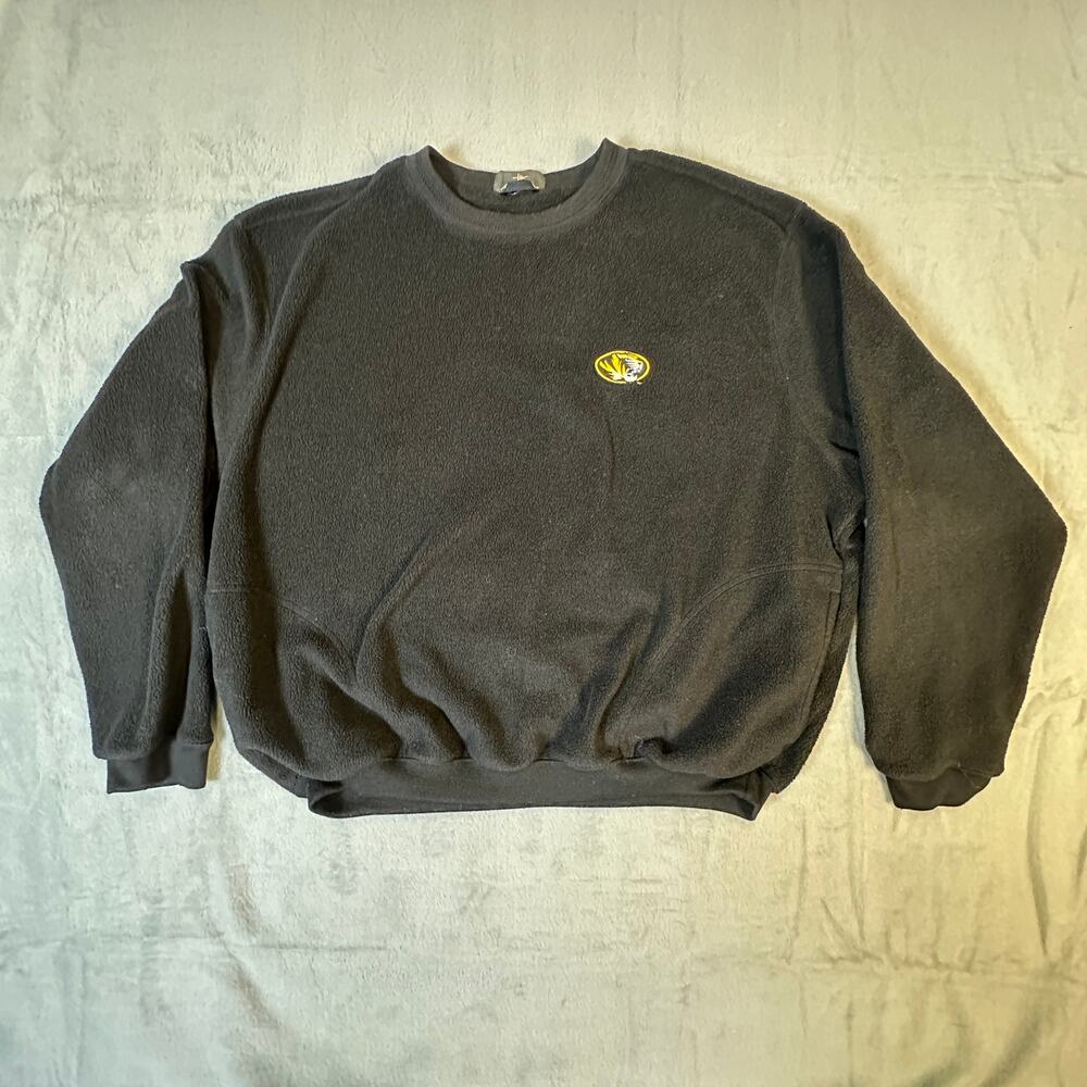 Antigua Missouri Tigers Black Fleece Sweatshirt | Womens XXL